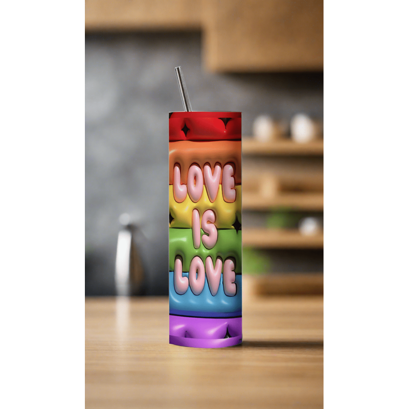 Gobelet Érotique en Acier Inoxydable Love is Love Bubble - 20 oz / 591 ml Sensations Plus Sensations plus