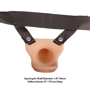 Harnais Creux Vibrant - Addiction 7” Silicone Hollow Dong Strap-On | Confort & Maintien Addiction Sensations plus