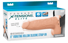 Harnais Creux Vibrant - Fantasy X-Tensions Elite 6" | Vibrant, Multi-Vitesses & Rechargeable Pipedream Sensations plus