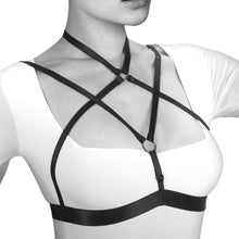 Harnais de Corps Élastique Alyssa - Bijoux Pour Toi | Accessoire Sexy Ajustable en Noir Bijoux pour toi Sensations plus