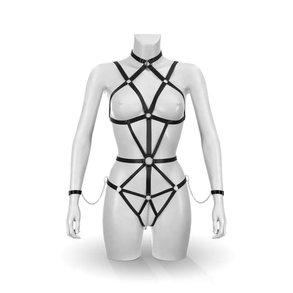 Harnais de Corps Élastique - Bijoux pour Toi Emmanuelle | Body Noir Ajustable & Sexy Bijoux pour toi Sensations plus