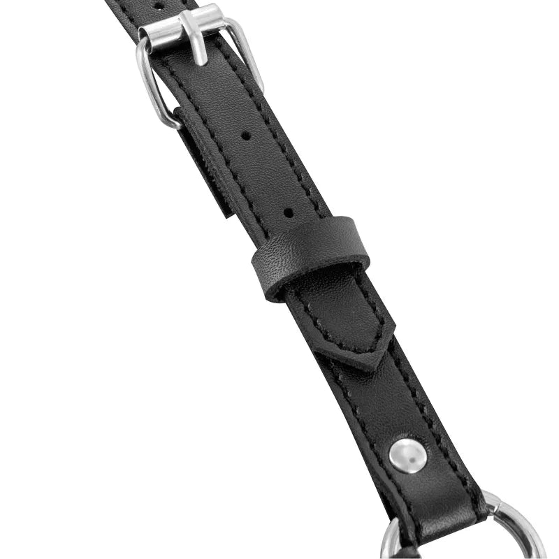 Harnais de Poitrine Ajustable - FetishTentation | Similicuir Noir & Pointes Métalliques FetishTentation Sensations plus