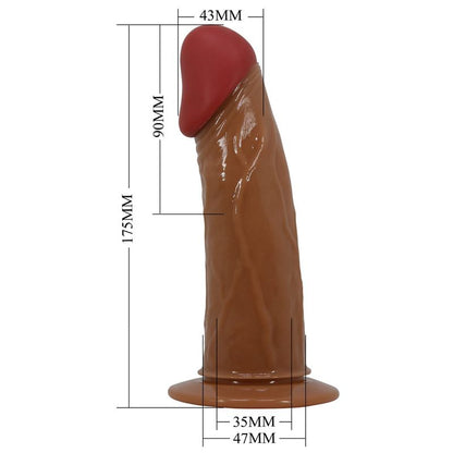 Harnais & Dildo Creux Vibrant - Pretty Love Starks | Dildo Réaliste & Texture Effet Peau Pretty Love Sensations plus