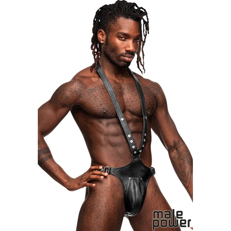 Harnais - Male Power - Capricorn PU Leather Body Sling Male Power Sensations plus