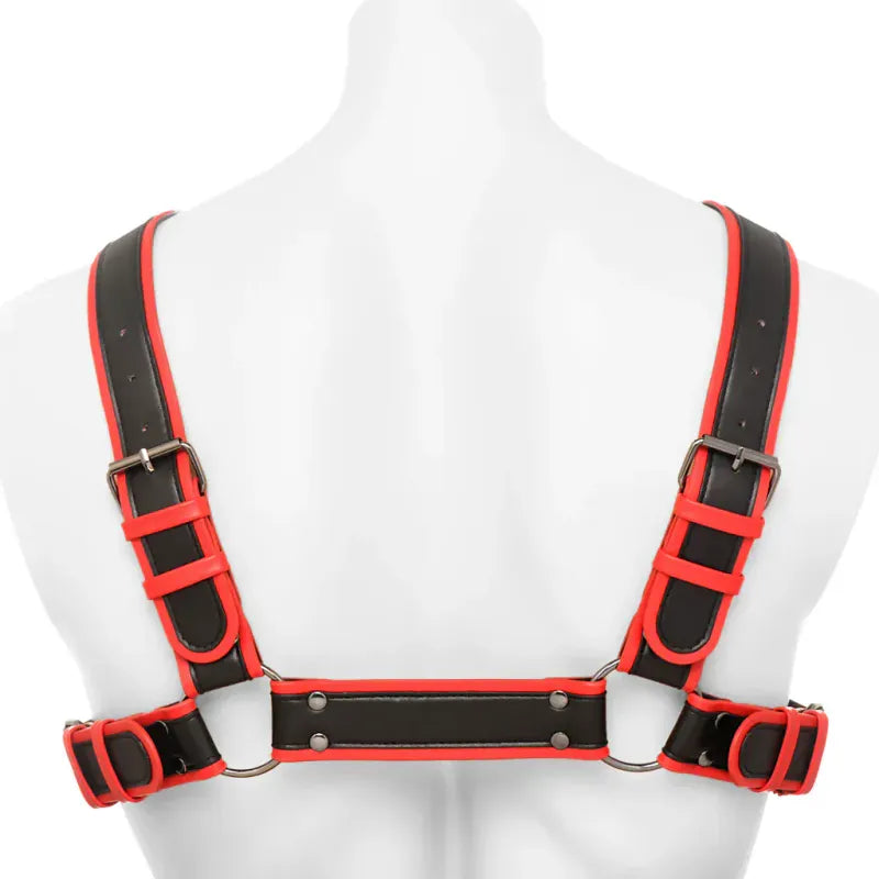 Harnais Puppy Play - Alpha Pup Bulldog Harness | Ajustable en Cuir Vegan Durable & Stylé Master Series Sensations plus