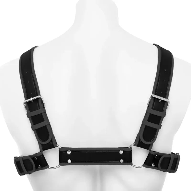 Harnais Puppy Play - Alpha Pup Bulldog Harness | Ajustable en Cuir Vegan Durable & Stylé Master Series Sensations plus