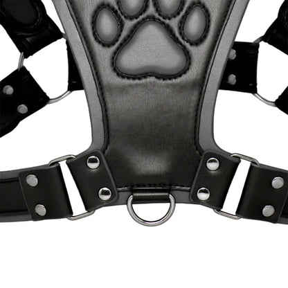Harnais Puppy Play - Alpha Pup Bulldog Harness | Ajustable en Cuir Vegan Durable & Stylé Master Series Sensations plus