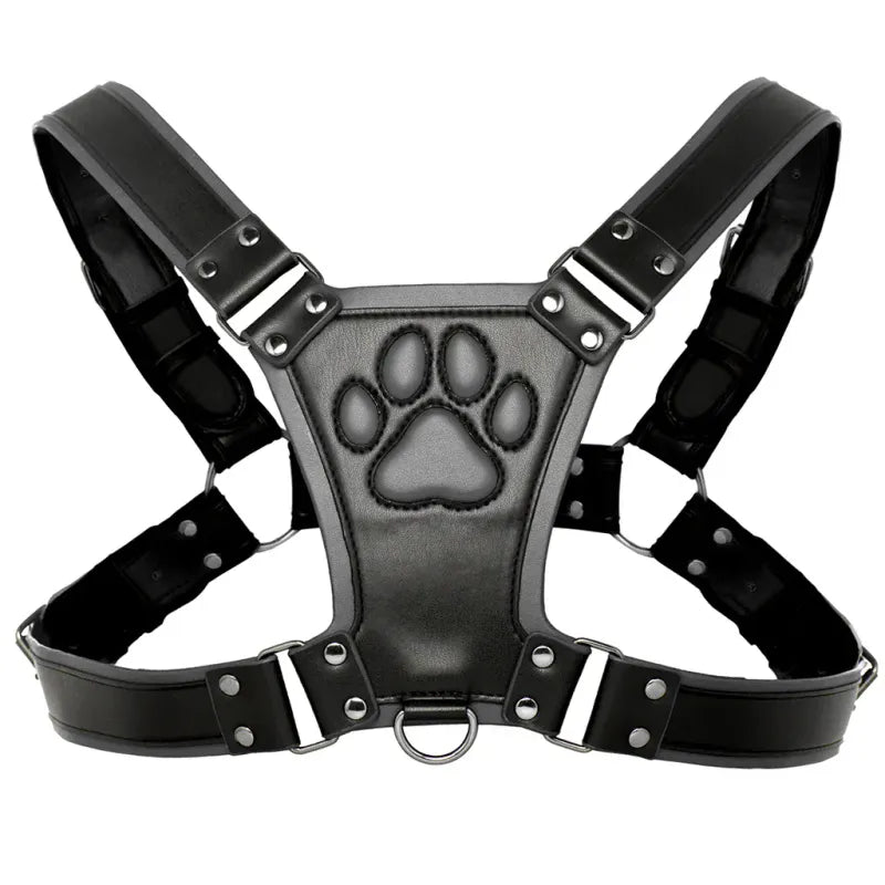 Harnais Puppy Play - Alpha Pup Bulldog Harness | Ajustable en Cuir Vegan Durable & Stylé Master Series Sensations plus
