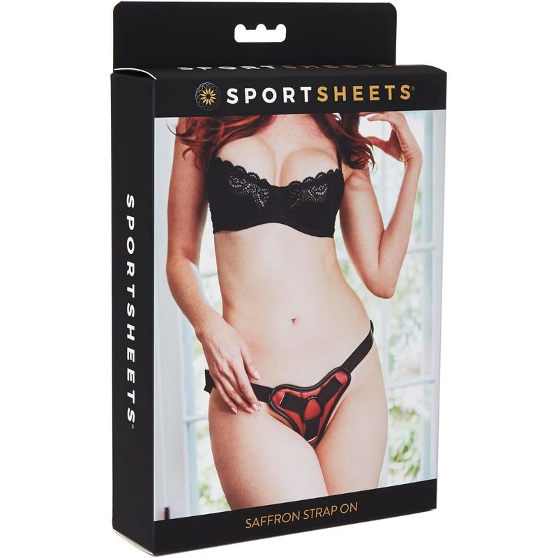 Harnais Rouge - Saffron Strap-On | Ajustable, Sexy & Confortable Sportsheets Sensations plus