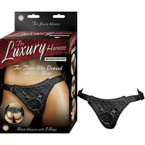 Harnais Strap-On - Luxury Harness Deluxe Edition | Noir ou Argent Nasstoys Sensations plus