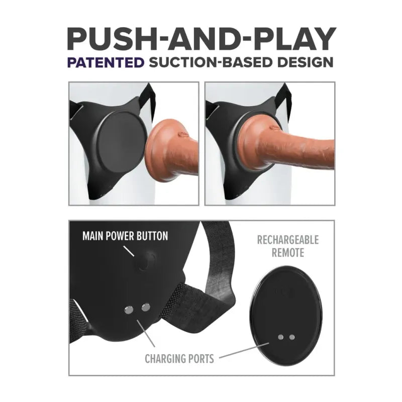 Harnais Vibrant Point G pour Dildo - Body Dock G-Spot Pro | Confort & Plaisir Ultime Dillio Platinum Sensations plus