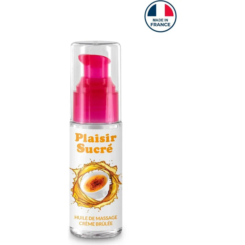 Huile de Massage Gourmande – Plaisir Sucré | 8 Arômes Sucrés Comestibles Plaisir Sucré Sensations plus