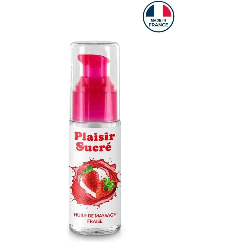 Huile de Massage Gourmande – Plaisir Sucré | 8 Arômes Sucrés Comestibles Plaisir Sucré Sensations plus