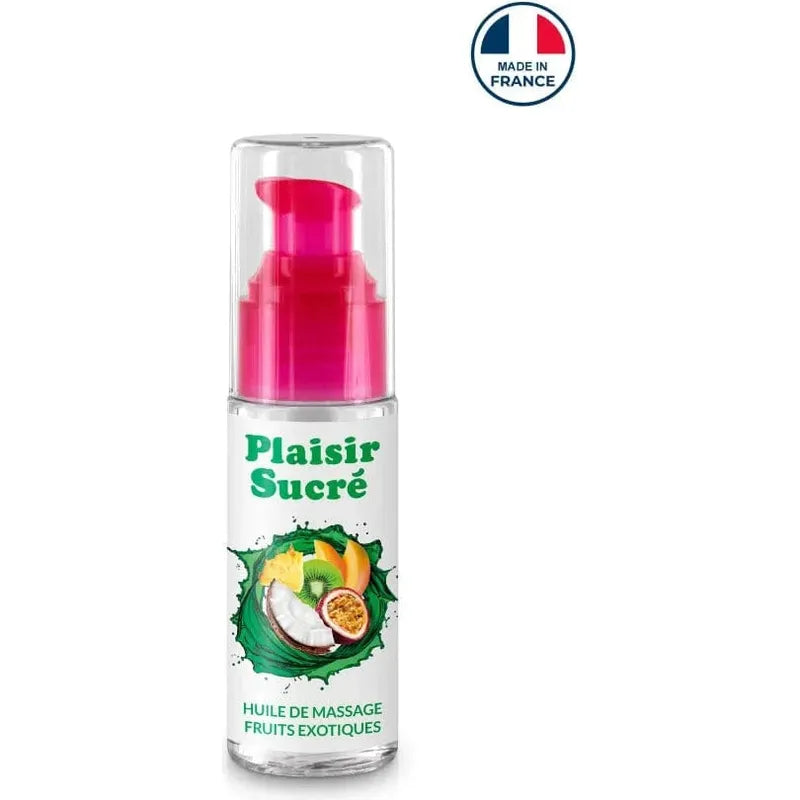 Huile de Massage Gourmande – Plaisir Sucré | 8 Arômes Sucrés Comestibles Plaisir Sucré Sensations plus