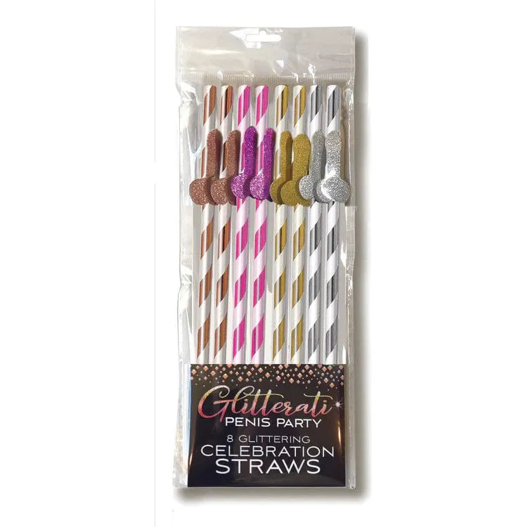 Humour - Glitterati - Tall 8 Celebrating Straws Ozzé Créations Sensations plus