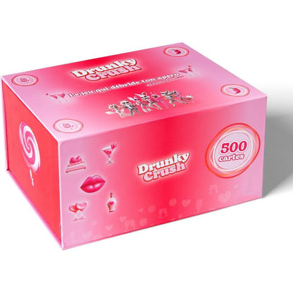 Jeu d’Apéro pour Couple - Drunky Crush | 500 Cartes Complices & Spicy Drunky Crush Sensations plus