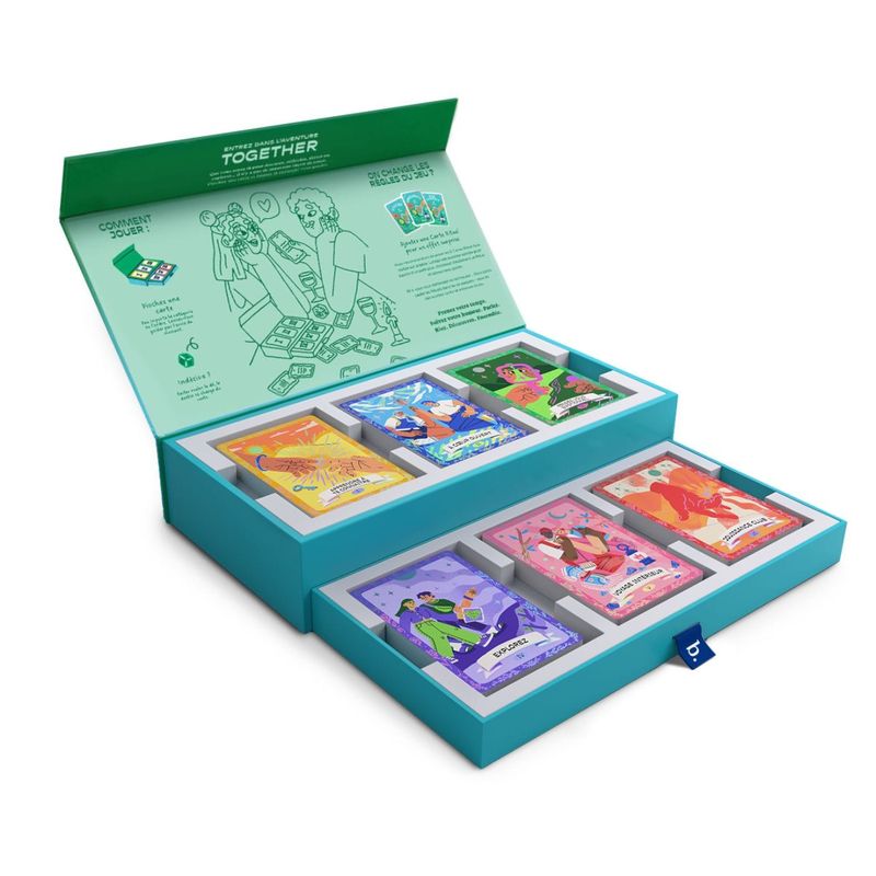 Jeu de 180 Cartes pour Couples - Together (français) | Biird Sensations Plus Sensations plus