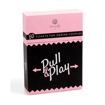 Jeu de Cartes Érotique - Secret Play Pull & Play | 50 Cartes Défis Coquins pour Couples Secret Play Games Sensations plus