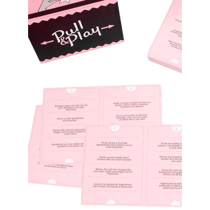 Jeu de Cartes Érotique - Secret Play Pull & Play | 50 Cartes Défis Coquins pour Couples Secret Play Games Sensations plus