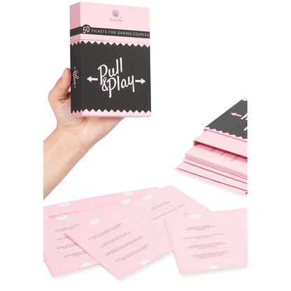 Jeu de Cartes Érotique - Secret Play Pull & Play | 50 Cartes Défis Coquins pour Couples Secret Play Games Sensations plus