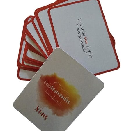 Jeu de Cartes pour Couple « Nous » – 50 Questions pour Se Redécouvrir CréaSouvenirs Sensations plus