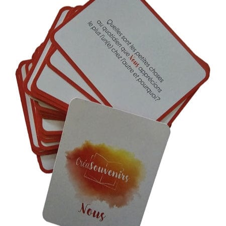 Jeu de Cartes pour Couple « Nous » – 50 Questions pour Se Redécouvrir CréaSouvenirs Sensations plus