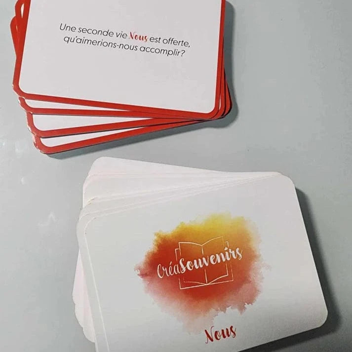 Jeu de Cartes pour Couple « Nous » – 50 Questions pour Se Redécouvrir CréaSouvenirs Sensations plus