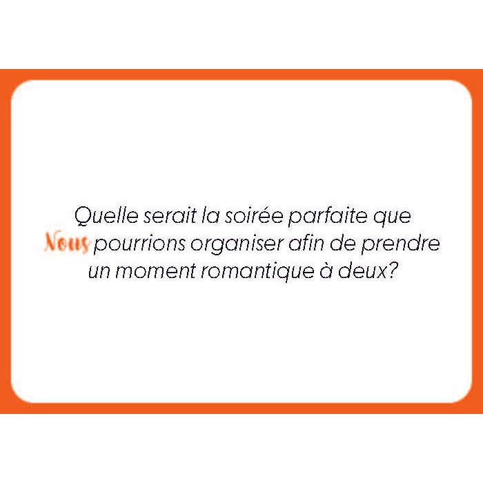 Jeu de Cartes pour Couple « Nous » – 50 Questions pour Se Redécouvrir CréaSouvenirs Sensations plus