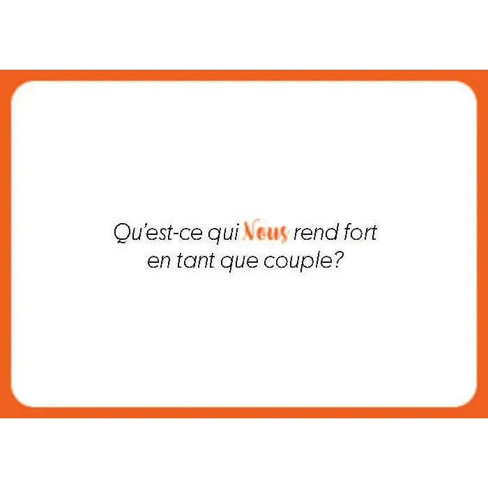 Jeu de Cartes pour Couple « Nous » – 50 Questions pour Se Redécouvrir CréaSouvenirs Sensations plus