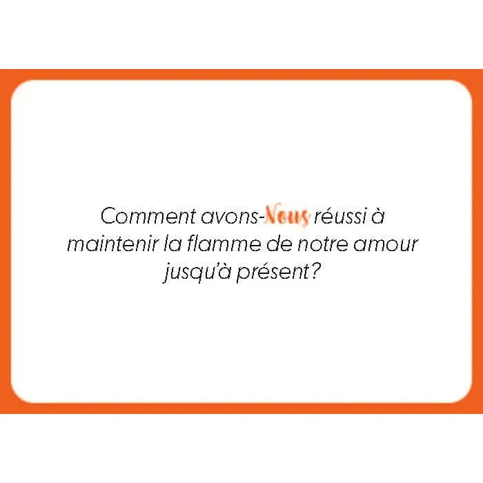 Jeu de Cartes pour Couple « Nous » – 50 Questions pour Se Redécouvrir CréaSouvenirs Sensations plus