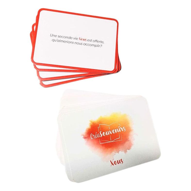 Jeu de Cartes pour Couple « Nous » – 50 Questions pour Se Redécouvrir CréaSouvenirs Sensations plus