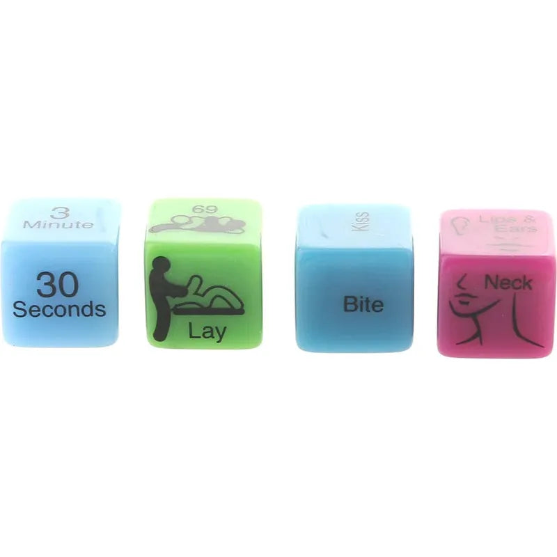 Jeu de Dés - Behind Closed Doors - 4 Oral Dice Little Genie Sensations plus