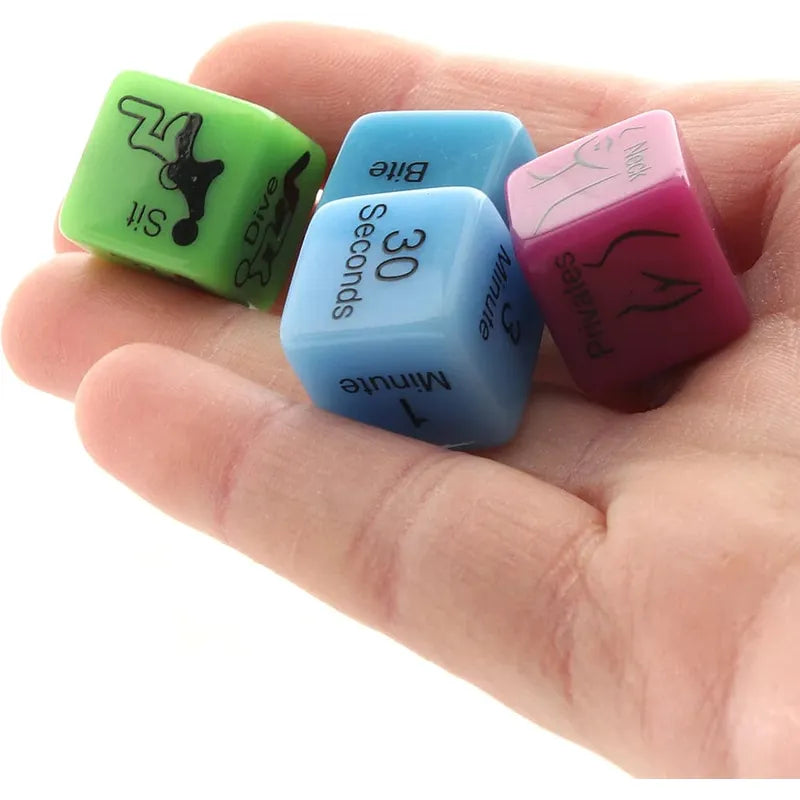 Jeu de Dés - Behind Closed Doors - 4 Oral Dice Little Genie Sensations plus