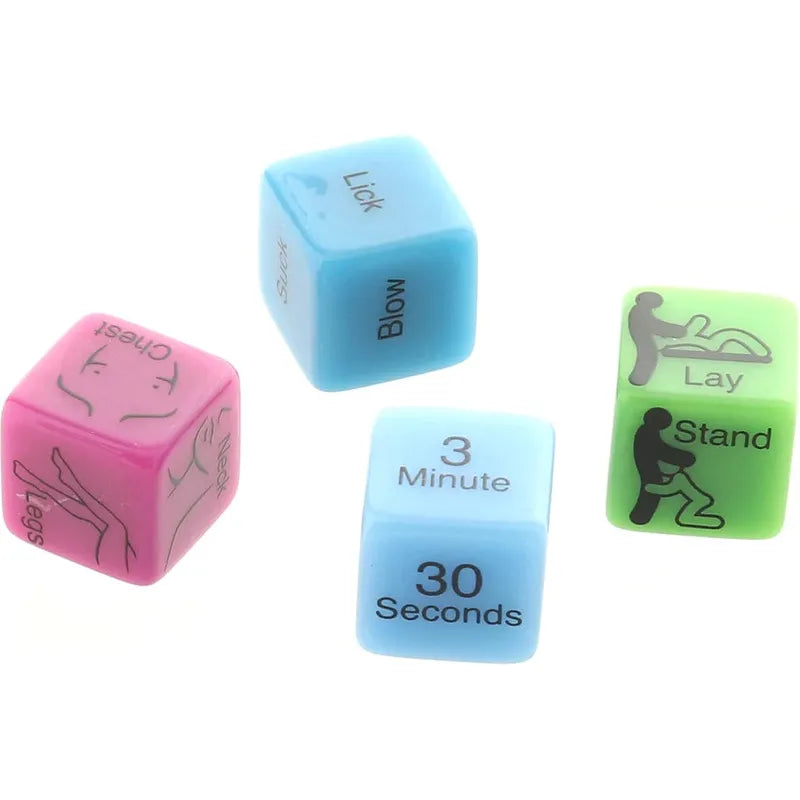 Jeu de Dés - Behind Closed Doors - 4 Oral Dice Little Genie Sensations plus