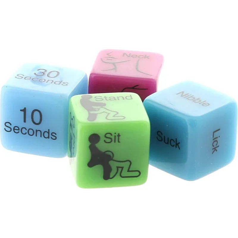 Jeu de Dés - Behind Closed Doors - 4 Oral Dice Little Genie Sensations plus