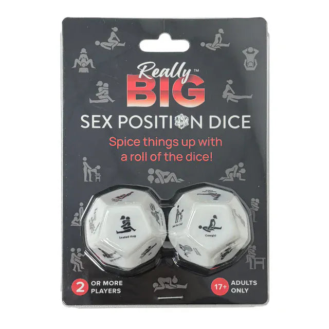 Jeu de Dés Érotique - Really Big Sex Position Dice | 12 Faces, 24 Positions Ball and Chain Sensations plus