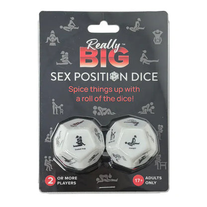 Jeu de Dés Érotique - Really Big Sex Position Dice | 12 Faces, 24 Positions Ball and Chain Sensations plus