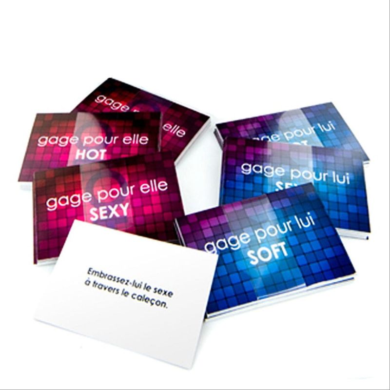 Jeu Érotique pour Couple - Hasard & Plaisir | 138 Gages Coquins Elle & Lui Fun Novelties Sensations plus