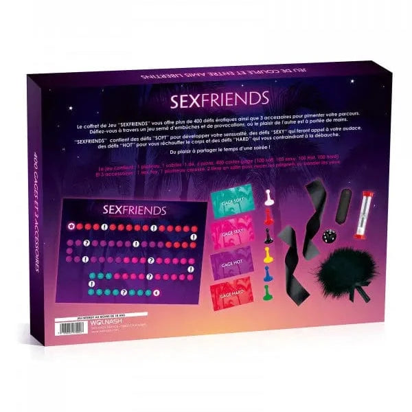 Jeu pour Couple - Sex Friends | 400 Défis Sexy, Érotiques & Accessoires Coquins Wolnash Sensations plus