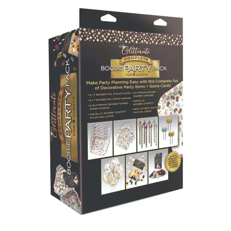 Kit Complet de Fête - Boobie Party Pack | Tout pour une Fête Sexy, Fun & Sans Stress Little Genie Sensations plus