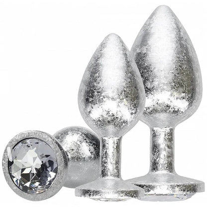 Kit de 3 Plugs Anaux en Métal Argent - Ouch! New York Collection | Luxe, Plaisir & Sécurité Ouch! Sensations plus