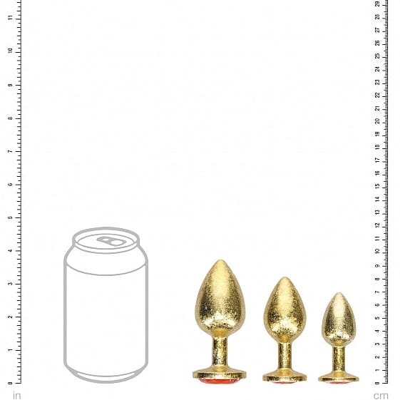 Kit de 3 Plugs Anaux en métal - Ouch! Milan Collection | Luxe, Progression & Sensations Ouch! Sensations plus