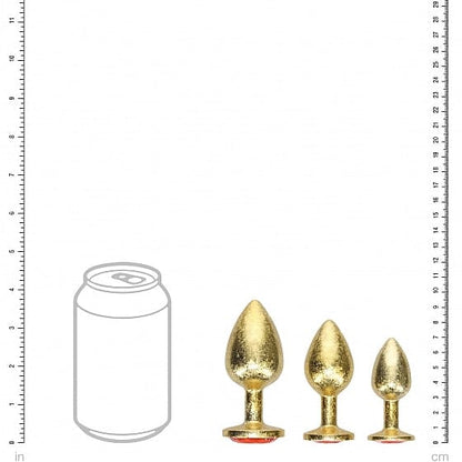 Kit de 3 Plugs Anaux en métal - Ouch! Milan Collection | Luxe, Progression & Sensations Ouch! Sensations plus