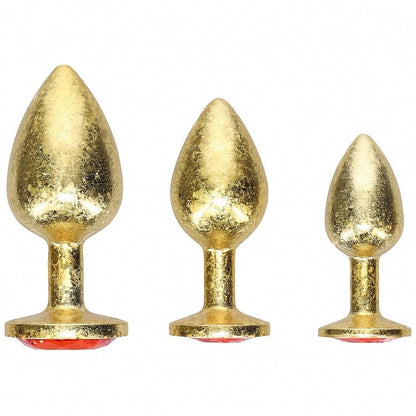 Kit de 3 Plugs Anaux en métal - Ouch! Milan Collection | Luxe, Progression & Sensations Ouch! Sensations plus