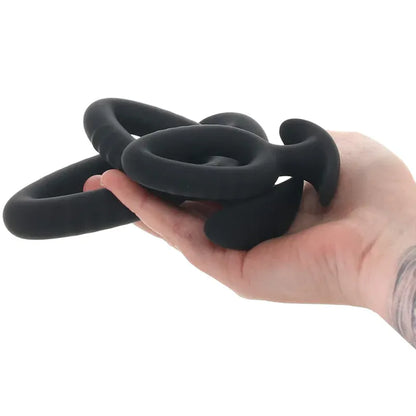 Kit de 3 Plugs Anaux - Master Series Pop Plugs | Silicone Premium Progressif & Sécuritaire Master Series Sensations plus