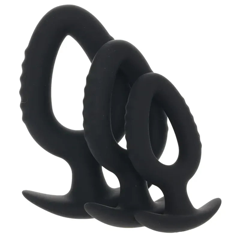 Kit de 3 Plugs Anaux - Master Series Pop Plugs | Silicone Premium Progressif & Sécuritaire Master Series Sensations plus