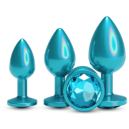 Kit de 3 Plugs Anaux - Rear Assets Trainer Iridescent | Luxe, Sécurité & Plaisir Progressif NS Novelties Sensations plus