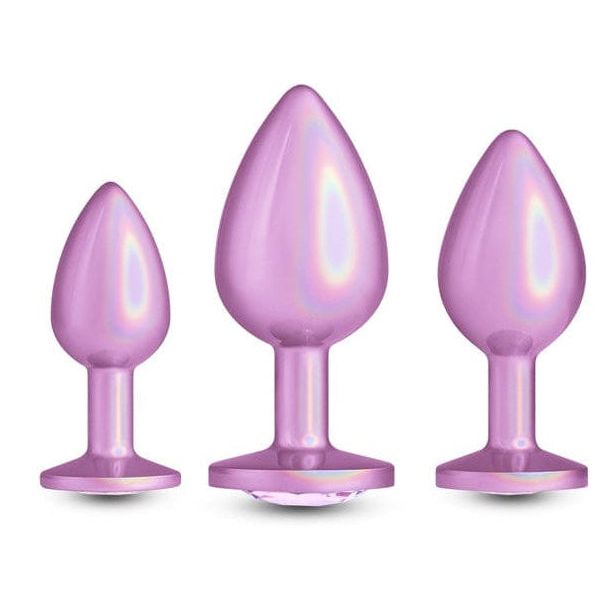 Kit de 3 Plugs Anaux - Rear Assets Trainer Iridescent | Luxe, Sécurité & Plaisir Progressif NS Novelties Sensations plus