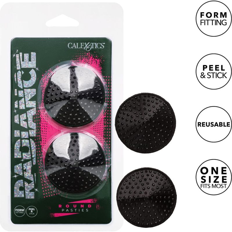 Lingerie Cache-Mamelons en Rond - Calexotics - Radiance Round Pasties CalExotics Sensations plus