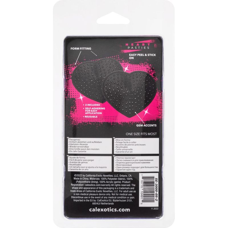 Lingerie - Calexotics - Ensemble de cache-mamelons Coeur Sensations Plus Sensations plus